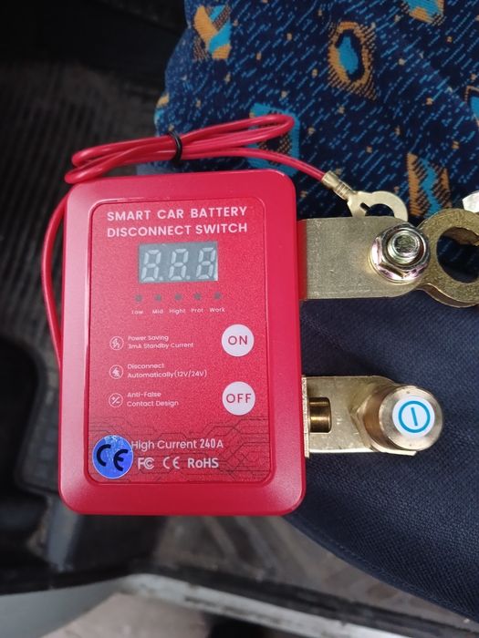 Дистанційний вимикач маси 12-24v, 240А + 2 Пульти / Реле відключення.