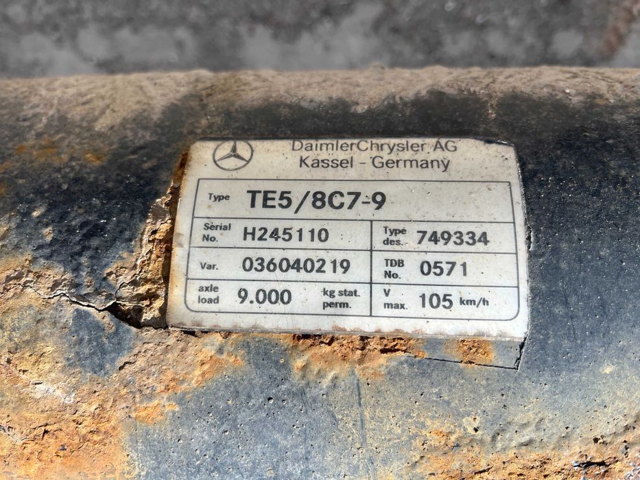 OŚ osie naczepy Mercedes TE5/8C7-9