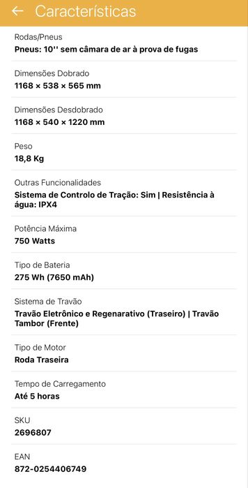 Vendo ou “Troco” Trotinete Eletrica