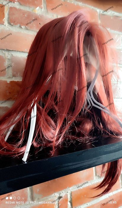 Peruka Premium Lace Front Ognisty Rudy Burgund NOWA HIT 2026