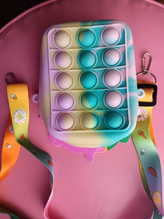 Bolsinha anti-stress unicórnio para criança