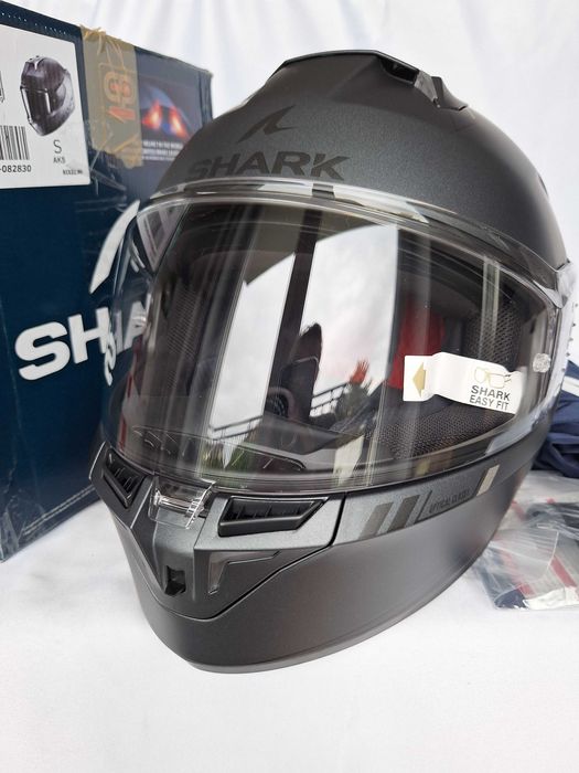 Kask Shark Skwal I3 Mat Blank Anthracite Black Silver S 55-56cm