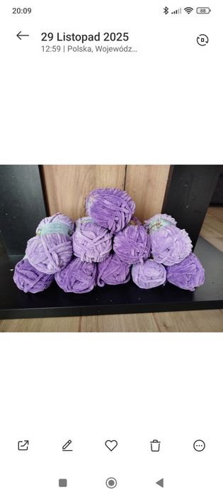 43 sztuk włóczki aksamitek