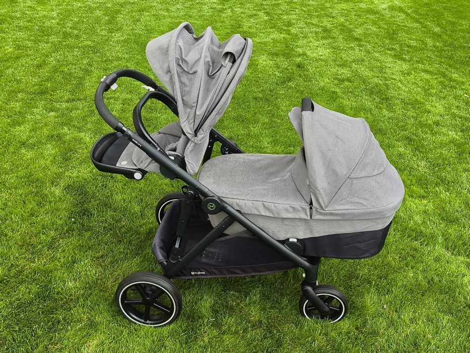 Wózek dla bliźniaków CYBEX Gazelle S w kolorze Soho Grey