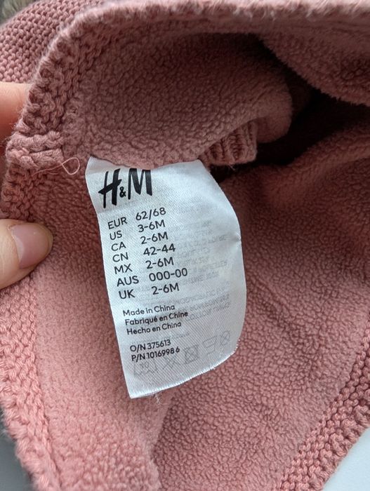 Zestaw kominiarka i rękawiczki H&M 68