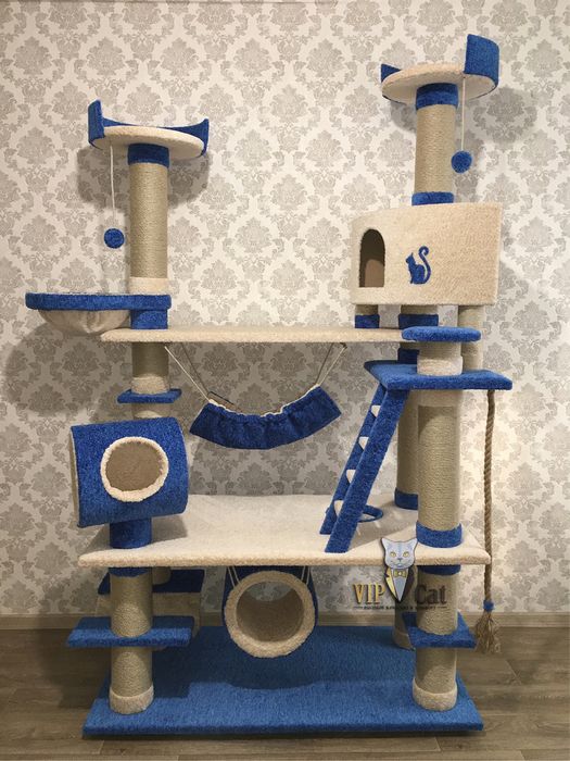 Игровые комплексы, домики, когтеточки для кошек/котов