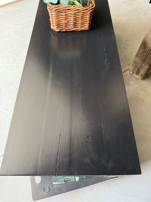 Komoda rtv szafka czarna loft nowoczesna szuflady prosta DREWNIANA