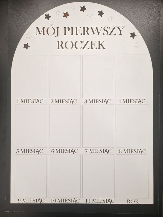 Ramka na zdjęcia pierwszy roczek zosi Personalizowana imię dziecka