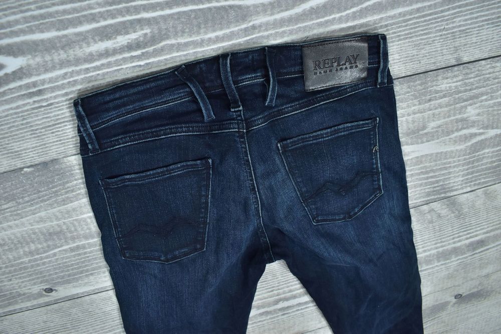 Replay Hyperflex Anbass Slim Fit Męskie Spodnie Jeansy W30 L32