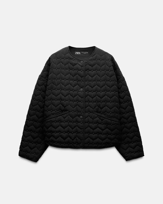 Zara - Heart puffer jacket XL