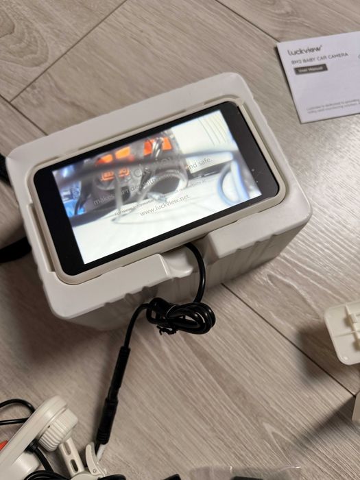LUCKVIEW Kamera samochodowa dla niemowląt, ekran 13.2 cm 1080P