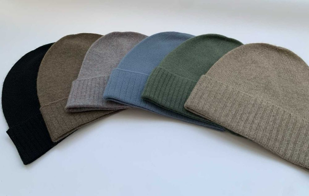 Шапка кашемір 100% унісекс, чоловіча, жіноча, 100% преміальний кашемир