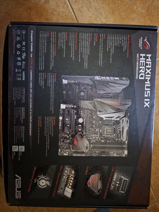 Motherboard Maximus ix hero