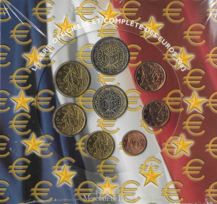 França 2003 - Euros em carteira.