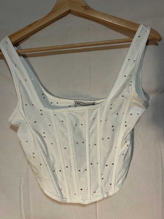 Top Corset Branco ZARA