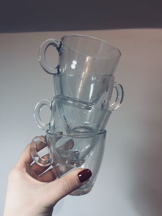 Zestaw 4 szklanek kubek szklanki ikea