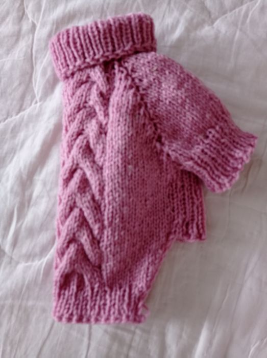 Одяг для собак, котів. В'язані шапки светри,  комбенізон, жилет.