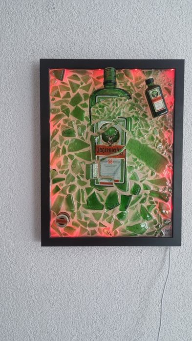 -30% Obraz LED "klasyczny" Jagermeister NOWOCZESNY DESIGN!