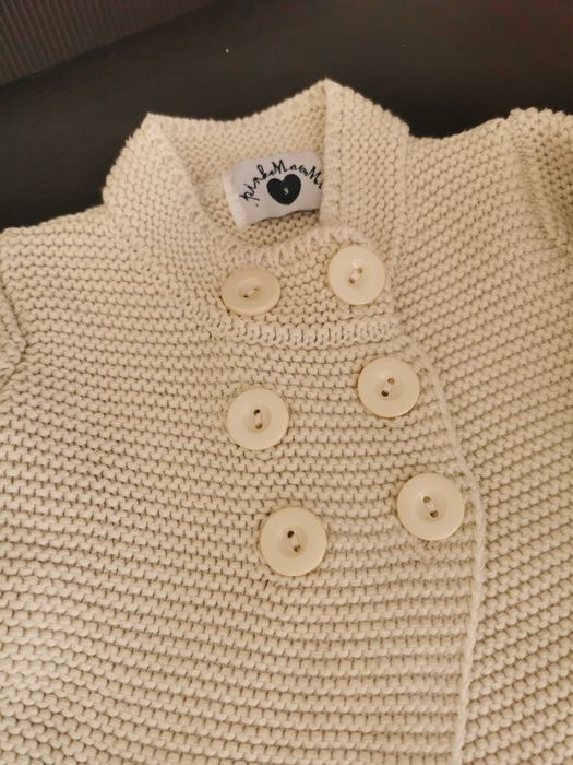 Beżowy płaszczyk dziewczęcy 74