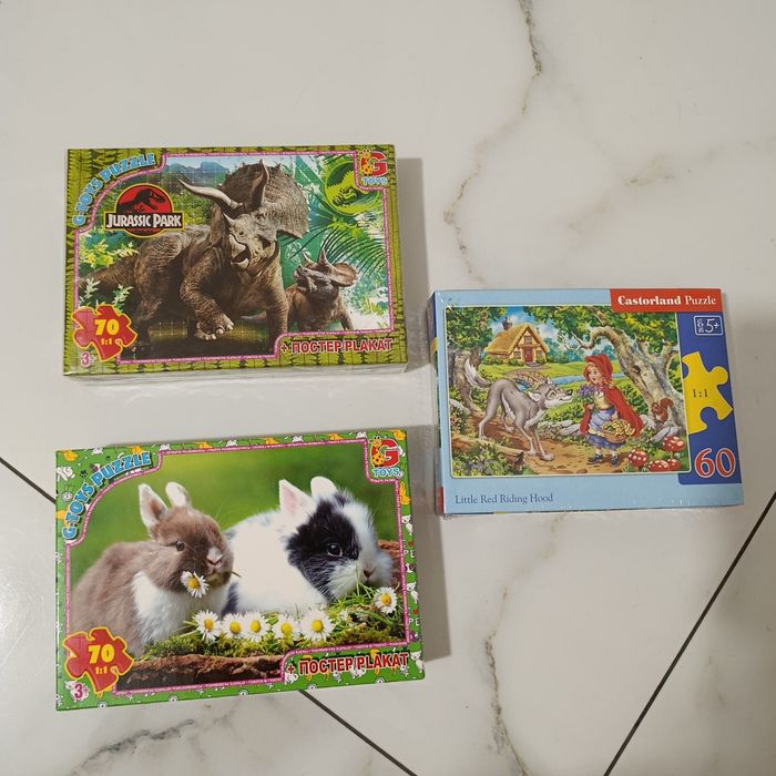 Пазли G-TOYS Castorland 60, 70 дет нові