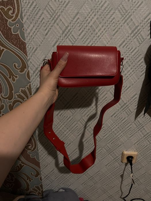 Сумка червона міні