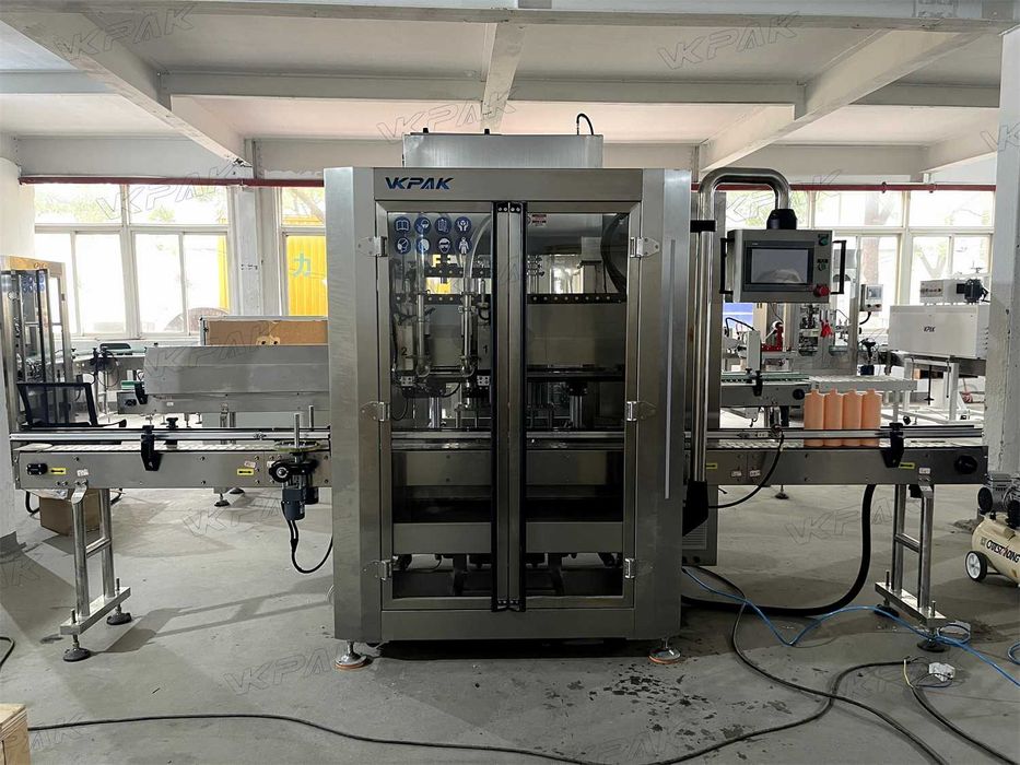 Máquina automática de enchimento de garrafas de pasta de molho de mel