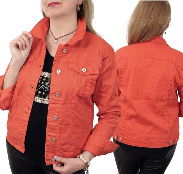 Kurtka Katana Jeansowa KAJA 46 3XL