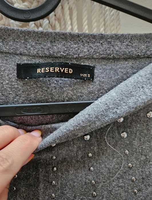 Szary damski sweterek bluzka kimono do pracy  36/38