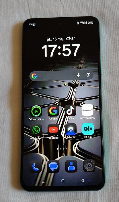 Realme 14 T - 5G /// Stan idealny jak Nowy / Wyś Amoled 120 Hz / Bateria 6000 mAh / Ram 8GB + 10GB / Rom 256 GB  Komplet