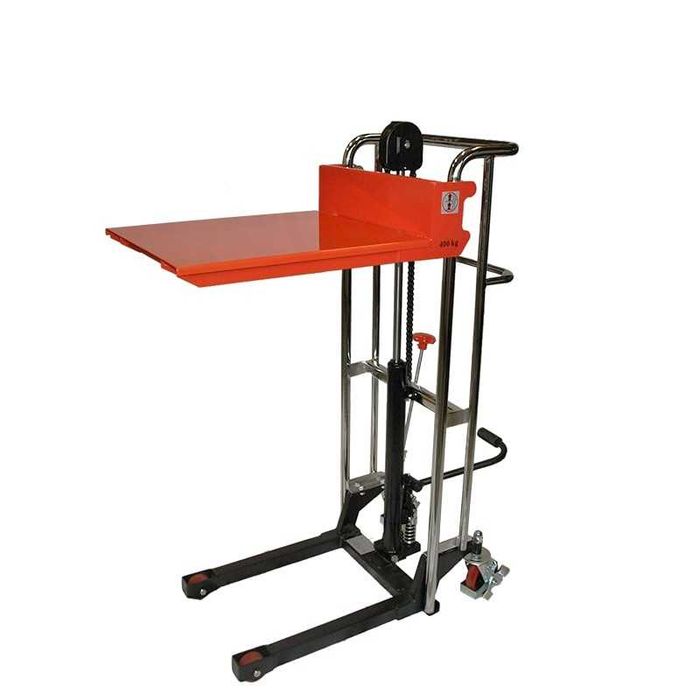 Wózek do pelletu groszku węgla transportu platforma + widły