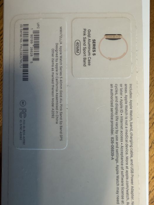 Apple Watch S5 Gold 40 mm