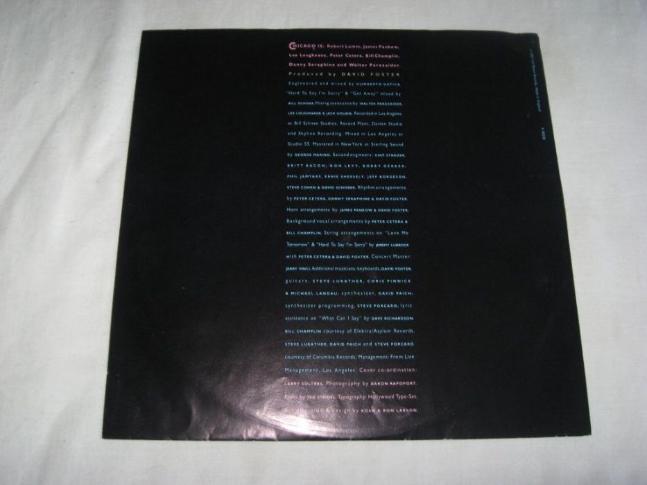 Пластинка виниловая Chicago "Chicago 16 " 1982 Germany