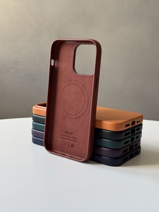 Шкіряний чохол для iPhone 14-14 Pro Max Leather Case MagSafe