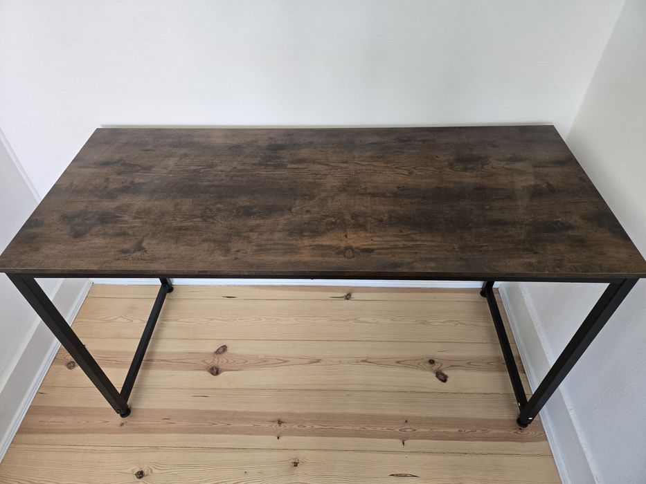 Secretária TECTAKE (Castanho - 59 x 140 x 76.5 cm)