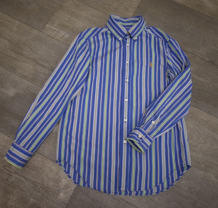 Сорочка у смужку ralph lauren на 10-12років