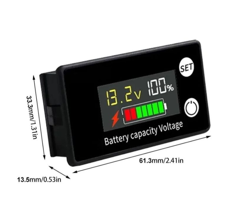 Вольтметр DC 8 - 100 V. Универсальный индикатор емкости батареи