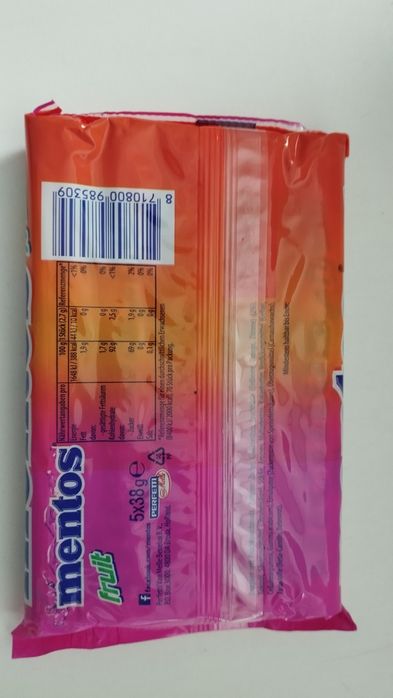 Mentos 5 dropsów duża paczka owocowa
