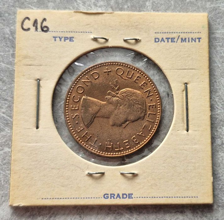 C16) NOWA ZELANDIA - 1/2 Pensa - 1960 r.