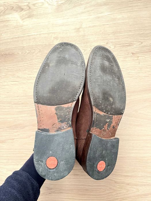 Botas Chelsea Castanhas Camurça