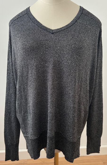 Camisola preta glitter oversize Primark