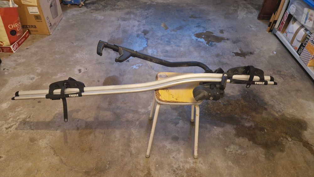 Barras tejadilho, Suportes Bicicleta Thule, Gancho reboque e correntes