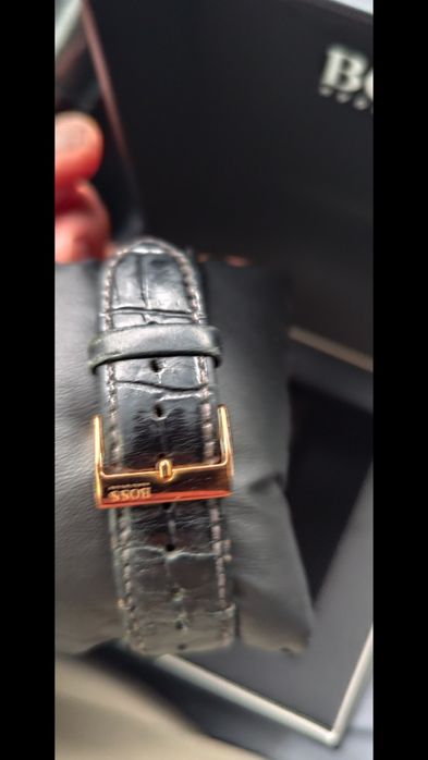 Hugo Boss Talent Chronograph Relógio com pulseira de couro preto