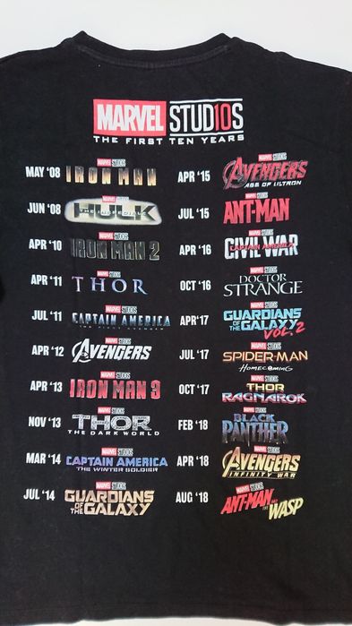 Marvel t-shirts oficiais