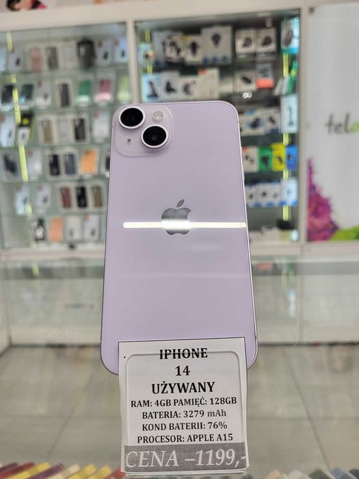 Iphone 14 128GB Bat 76% Telakces Felicity *Raty 0%