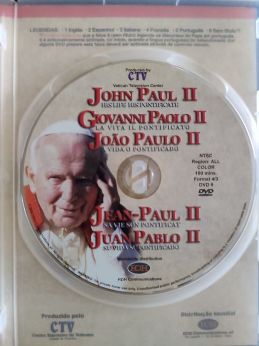 DVDs Papa João Paulo II