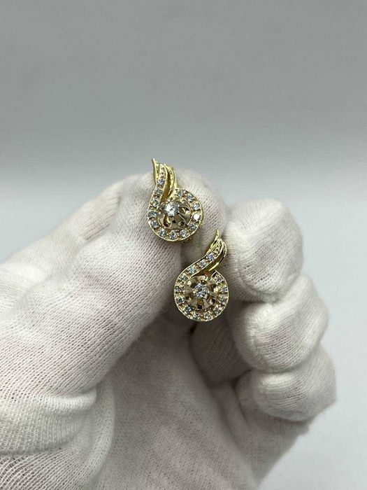 Złote kolczyki 14K 5.90g