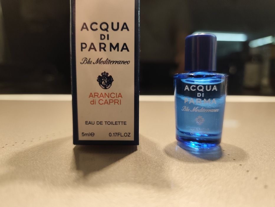 Miniaturka unisex EDT Acqua di Parma Arancia di Capri cytrusy na lato nowe 5ml