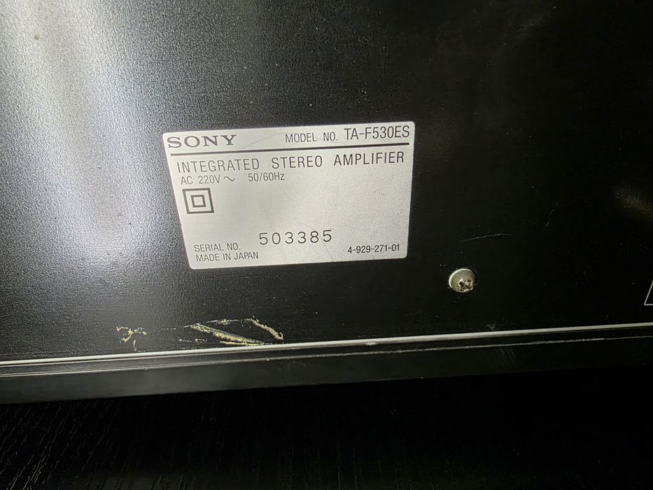 Amplificador SONY TA-F530ES REVISADO a menos  de 1 ANO, Em excelente estado