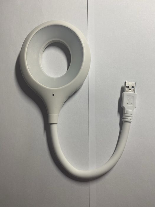 Гнучка USB LED лампа для повербанку кільцевий світильник 5V