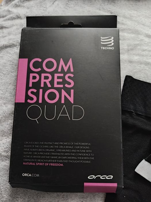 Rękawy opaski uciskowe Orca Quad Sleeves czarne (rozmiar T2)